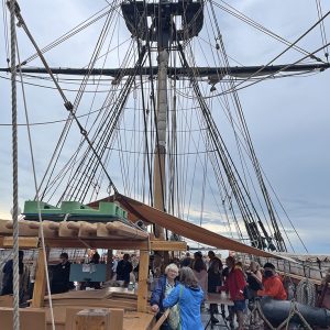 Deck of Tall Ship Niagara with Perry Group Members