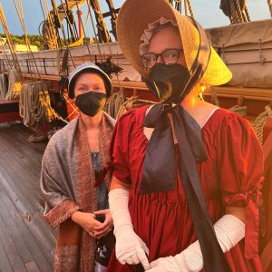 Tall Ship Niagara Reception Reenactors in costume