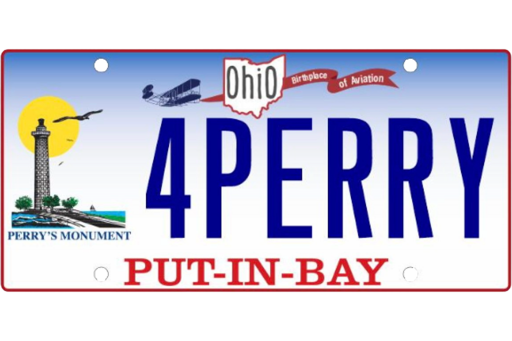 Perry's Monument (Put-in-Bay) Ohio License Plate